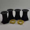 4 Pcs Adjustable Height Bed Support Legs 8.5-13 inch, Bed Frame Center Support Legs for Bed Frame/Bed Center Slat, Bed Support Reinforcement Parts Bed Slats Support Leg Bed Legs Replacement