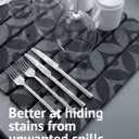 Large Stone Drying Mat for Kitchen Counter, 23.6" x 15.3" Quick Dry Foldable Diatomaceous Earth Dish Drying Mat, Stain-Hiding Design, Eco-Friendly Large Sink Mat for Dishes and Utensils