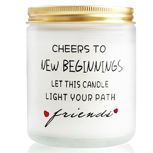 New Beginnings Candle, Thoughtful Divorce or Breakup Gifts for Women, Suit for New Jobs, New Homes, and New Year Celebrations, 9 oz Lavender