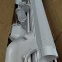 3'' 19 Ft Mini Split Line Cover Set, PVC & PP Ductless Pipe Cover Universal for Mini Split AC & Central AC, White AC Lineset Cover