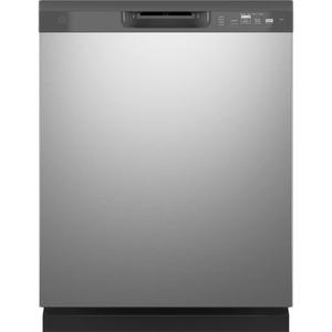 GE 24 in. Built-in Tall Tub Front Control Stainless Steel Dishwasher with Dry Boost, 59 dBA GDF510PSRSS