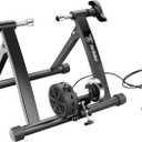 Exercise Bike Trainer - Indoor Bicycle Training Stand With Quiet 5-Level Magnetic Resistance and Front Wheel Riser Block by Bike Lane