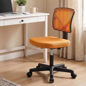 OLIXIS Armless Home Office Chair, Ergonomic Small Desk Chair, 1 Pack