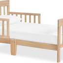 Dream On Me Finn Toddler Bed, Low Floor Wooden Bed, Side Safety Bed Rails, GREENGUARD Gold & BSA Certified, Non-Toxic Paint Finish, New Zealand Pinewood, up to 50 lbs - Vintage White Oak