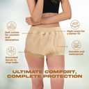Adult Diaper Cover Waterproof, Reusable Incontinence Plastic Pants Underwear, High Waist Leakproof Absorbent Rubber Diapers, Medium