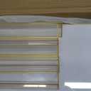 Gold Frames Clear Acrylic Sign Holder 8.5X11 Gold Picture Frames, Double Sided Menu Holder Display Stand for Weddings Table Number Flyer Holder( Pack of 6)