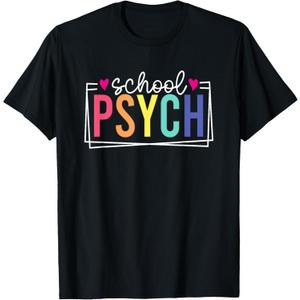 School Psych School School Psychologist Last Day Of School T-Shirt (Small, Black)