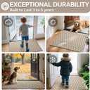Indoor Door Mat 24x35, Dirt Resistant & Absorbent Doormat for Entryway Inside, Non-Slip Rubber Backing Front Door Mat Indoor Entrance, Low-Profile, Washable, Brown