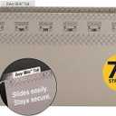 Smead TUFF Extra Capacity Box Bottom Hanging Folder, 1/3-Cut Easy Slide Tab, Steel Gray, 18 per Box (2" Expansion, Legal)