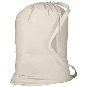 SHOPINUSA Heavy Canvas Laundry Bags W/Shoulder Strap (Small-Medium-Large) (Large)
