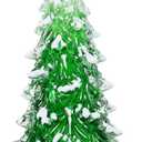 WONDER GARDEN Light Up Christmas Tree, 12 Acrylic Christmas Tree Snow Globe, Battery Operated Water Swirling Glitter Led Lights Christmas Decorations Figurines for Indoor for Tabletop