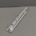 White Tension Curtain Rod for Windows 28 to 48 inch, Adjustable Expandable Pressure Spring Curtain Rod No Drilling, 7/8" Curtain Rod for Bedroom Doorway Closet Door