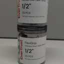 EverTrust Flexigrip Stainless Steel Cable Clamps 1/2". Stainless Steel with Ribbed Rubber Lining. Suitable for garden, automobile, garage, home, kitchen. Fits 1/2" or 12.7mm OD. (20pcs) Pack of 2