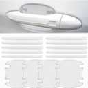 14PCS Car Door Protector, Rearview Anti-Collision Bumper Trim Guard Sticker,Universal Anti-Scratch Guard Stickers Universal for Most Car Handle