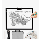 WELZK 3-Colors A3 Light Pad Built-in 5000mAh Rechargeable Battery and Stand,16.6×12.6 inchs Wireless Light Board, Side Buttons Bright Pad for Drawing,Tracing,Weeding Vinyl, Diamond Painting etc