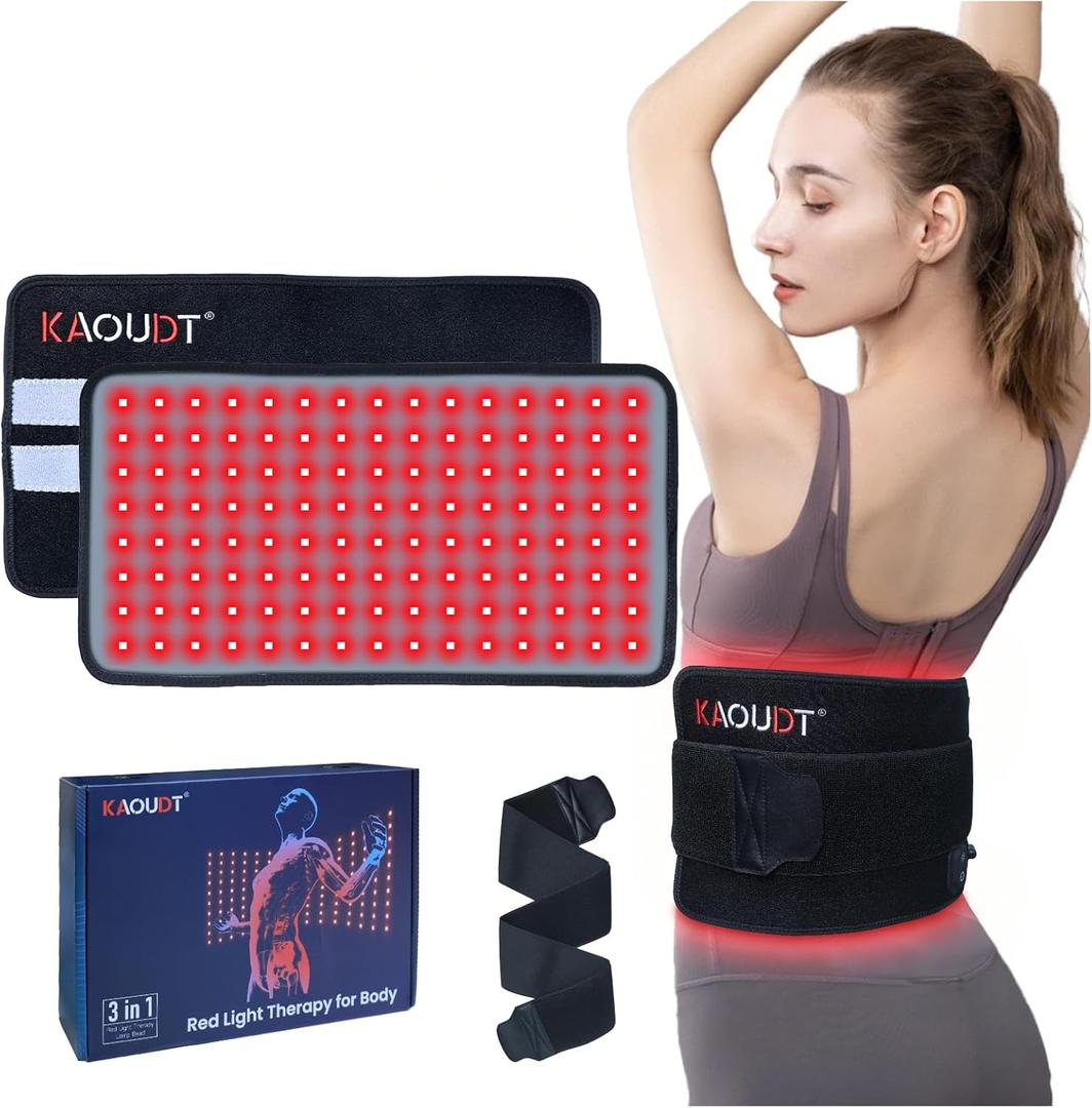16" x 8.6" Medical-Grade TPU Infrared Red Light Therapy Mat for Body Pain Relief, NIR Light for Body Back Knee Neck, Easy to Clean, 120 LEDs