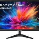 SKitphrati 18.5 Inch Small Computer PC Monitor, 1366x768, 75Hz, HDMI/VGA