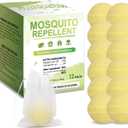 12 Pack Mosquito Repellent, Mosquito Repellent Outdoor Patio Powerful, Mosquites Deterrent for Yard, Camping,Hiking, Picnicking Child&Pets Friendly