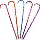 BESTOYARD 5 Pcs Kids Cane Prop 23.62 Inch Two Color Jazz Crutch Dance Props for Stage Performance Party Carnival Photography