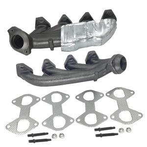 2PCs of Left & Right Side LH RH Exhaust Manifold & Gasket Kit Compatible with 2004-2014 Ford Expedition F-150 Lincoln Mark LT Navigator Replace for 674-695 7L1Z9431A 674-694 3L3Z9431CA