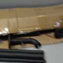 Industrial Iron Curtain Rod for Windows 66 to 120, Wrap Around Window Double Curtain Rod,Outdoor Farmhouse Rustic Curtain Rod, Room Divider Curtain Rod(Sand Black)