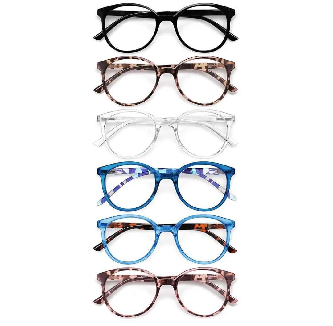 GIBLOGO Reading Glasses for Women/ Men Eye Glasses Blue Light Reading Glasses Cheaters Eyeglasses, +3.5