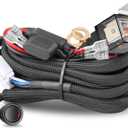 Wiring Harness 2 Lead, Nirider 12V 40A Rocker Switch Relay Fuse Nylon Wiring Harness Kit for LED Light Bars Fog Lights Work Lights Driving Lights Offroad LED Pods Wire Kit for Truck UTV ATV Boat