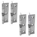 Tighall Spring Hinge Self Closing 4 Inch Length Stainless Steel, Loaded Hinges for Cabinets and Doors - 4pcs