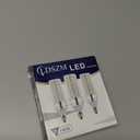 E12 LED Corn Light Bulb, 12W Equivalent 100W, 1200 Lumen Daylight 5000K, Non-Dimmable Candelabra Base Chandelier Light Bulbs, Pack of 3