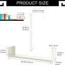 Lineshading Office Cubicle Shelf Storage Organizer Hanging File Organizer Cubicle Hanging Shelf Accessories Storage Bookshelf with Hooks for Home Desk, 24"