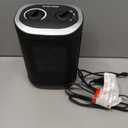 1500W Space Heater, Portable Ceramic Small Space Heater for Indoor Use, Overheated & Tip-Over Safety Protection, Personal Electric Space Heater with Thermostat for Desk, Office, Home, and Room Use (BLACK)