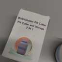 Pill Cutter, 1/4 Divider, 1/2 Divider Sturdy Tablet Cutter, Hidden Blade, Ideal for Cutting Vitamins, Tablets (Blue)