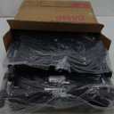 ALPHA CAMP Stadium Seat Chair for Bleachers with Back & Arm Rest (Black Grey-2pcs)