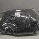 CozyLux King Size Comforter Set Black, 7 Pieces Pintuck Bed in A Bag Black Comforter King Size, Pinch Pleat Bedding Set with All Season Comforter, Sheets, Pillowcases & Shams