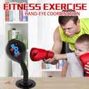 Desktop Punching Bag, Heavy Duty Stress Relief Boxing Bag, Strong Suction Speed Bag for Office and Home, White Elephant Gift for Boss or Coworker, Gag Gifts Funny Desk Accessories