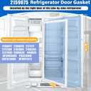 Upgraded 6219 2159075 2159083 Refrigerator Door Gasket Replacement Compatible with Whirlpool KitchenAid Kenmore, 2159083 Fridge Gasket Replace 2159071 2159079 2171177 W10911422 Freezer Seal