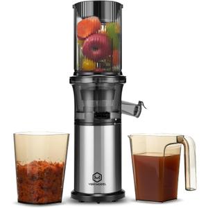 4.61" Wide Feed Chute Juice 250W 52RPM Cold Press Masticating Juicer Machines - Extract Maximum Flavor & Nutrition