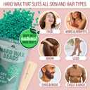 Tress Wellness Waxing Kit for Sensitive Skin – Safe for Face & Skin, Prep & Aftercare Wipes, Easy to Use – At-Home Kit for Face, Bikini, Brazilian & Full Body - Pink, No Display