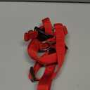 PUPTECK No Pull Dog Harness Soft Adjustable Basic Nylon Step in Puppy Vest Outdoor Walking with ID Tag Medium Red