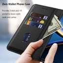 for Poco F7 Pro Case PU Leather Flip Cover Wallet Protector with id Holder Card Slots Magnetic Closure Protective Phone Cover for Xiaomi Poco F7 Pro Wallet Case, Black
