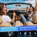 CD Player for Car Audio,External Portable Car CD Player with Bluetooth and USB Connection,for Laptop Desktop TV Computer Android 4.4 and Above Navigation with Plug and Play