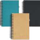 3 Packs Spiral Notebook, Spiral Ruled Journal with Hard Cover, 5.5" x 8.5", 240 Pages, 100 GSM Paper, Notebooks for Work School Note Taking (5.5x8.5)