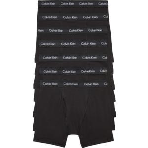 Calvin Klein Men's Cotton Stretch 7-Pack Boxer Brief (Large, 7 Black)