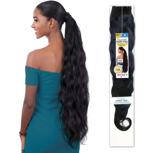 Shake-N-Go Synthetic Organique Pony Pro Ponytail - BODY WAVE 32" (1B)