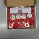 LANKER 24 Pack LED Tea Lights Candles, Flickering Red Flameless Tealights, Long Lasting Battery Operated Fake Candles, Decoration for Wedding, Halloween and Christmas (Red  24pcs)