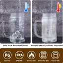 Glass Tea Cup with Infuser,18.6oz/550ml Double Wall Loose Leaf Tea Mug with Infuser and Lid Travel Tea Steeper (C14)