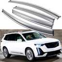 Sun/Rain Guards Wind Deflector Window Visors Compatible with 2020-2025 Cadillac XT6, Sun Visor Shield, Tape-On 4 pcs