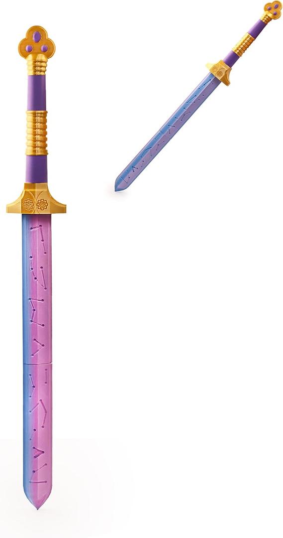 Purple Sword Cosplay Costume Prop Dagger Sword Anime Props, Purple Sword for Halloween & Collectible, Bracelet (Blue)
