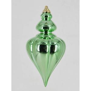 2 Pcs 9" Large Christmas Ball Ornaments - Shatterproof Finial Drop Decorations for Tree - Black Hanging Ornaments- Black Xmas Balls Decoration