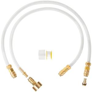 Hydraulic Steering Bleed Kit, 2PCS Bleeding Kit/Fill Kit, Hydraulic Steering for Sea Star Hydraulic Steering Fluid Filler Tube Kit, Sterndrive & Inboard, Leak-Free Brass Fittings, copper